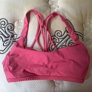 Pink lululemon free to be bra size 2